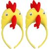 Hperu Cappello di Pollo Decorativo Fascia 2 Pezzi Free Size per il Palcoscenico - Gallo Divertente con Fascia per la Testa