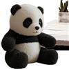 WJnflQN Peluche panda - panda peluche, morbido realistico, per conforto emotivo, antistress, studenti, decorazione per la cameretta dei bambini, regalo di compleanno