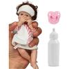 YIHANGG Realistico Mini Bambola Bebe Reborn Morbido Corpo Intero in Silicone Solido Bambola Neonata Dimensione Palmare Bambino Compleanno Natale Regali Collezioni(6 inch/15 cm,A)