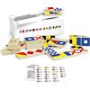 Vilac - Domino - Marina Nazionale - Gioco da tavolo Educativo - Giocattoli in legno - Scoperta di forme e colori - per bambini dai 2 anni