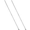 Levemolo Accessori per Calcio Balilla 2 Pezzi Aste di Ricambio in Ferro 8mm Diametro 52,5cm con Cappucci Protettivi per Tavolo Calcio Balilla Domestico, Sostituzione Aste per Gioco