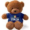 PELUSCIAMO Orsetto In Peluche ITALIA | Personalizzabile Con Nome e Numero | Mascotte Teddy Bear 18 cm | Scegli Il colore della Maglietta | PS 33790-003