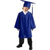 Generic Set Toga e Tocco Bambini Cerimonia di Laurea Vestito Accademico Scuola Materna Primaria Media Costume Dottorato Abito con Cappello Nappina Chiusura Lampo Unisex Vari Colori Festa (BU1, 7-8 Years)