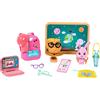 Barbie Accessori, Giocattoli e Regali in età prescolare, My First Story Starter Pack, Tema Scuola con Zaino, Animali Domestici e Lavagna