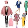Lance Home 5 Set Abbigliamento Abiti Gonna Vestiti Scarpe Cappello Giacca a Vento Manica Lunga Maglione alla Moda per 29cm Bambola Accessori Regali per Bambino Casuale Stile (C)