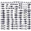 ELEMENTO Set di armi militari, 90 pezzi, modulari personalizzati, set di mattoncini per soldati, militari, accessori per armi, accessori per bambini
