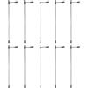 VRTYVEYBB Set di 10 lampioni a LED da 104 mm per appassionati di modellismo ferroviario in scala HO OO