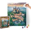 Schipper 609130882 - Dipingere con i Numeri, Burg Hohenzollern, Pittura per Adulti, pennelli e Colori acrilici, 40 x 50 cm