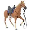 Oshhni Cavallo Flessibile per Esposizione E Gioco, Marrone