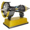 Homefurnishmall Kit per costruire il proprio motore Turbofan - Kit di costruzione del motore TR900 - Kit di costruzione modello replica - Ammortizzatore elettrico da 12 cm, 10+ anni (giallo)