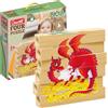Quercetti - Four Puzzle Play Bio, Animali Fantastici, 80710, Multicolore