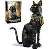 CUBIMANA Kit di gatti faraone egiziano - mattoncini da costruzione con gatto nero giocattolo per adulti, modello di gatto egiziano come decorazione per la casa, ufficio, regalo per adolescenti dai 10