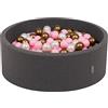 KiddyMoon 90 X 30 Cm / 300 Palline ∅ 7CM Piscina di Palline Colorate per Bambini Tondo