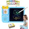 Generic Carte parlanti per bambini, carte di apprendimento parlanti, macchina da lettura di parole da 2 in 1, carte parlanti per bambini, schede vocali in tasca educativa, schede di apprendimento con audio