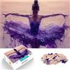 AITEXI Puzzle 1000 pezzi per adolescenti Ballerina viola Giocattolo educativo intellettuale decomprimente Regalo di compleanno, regali, arte murale 52x38cm