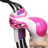 Sm liters beauty Macchina Automatica per Intrecciare i Capelli per Ragazze, Elettrico Strumento Fai Da Te per Tessere i Capelli, Rosa e Bianco