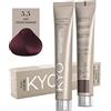 KYO Colore per capelli 100ml + ossigeno 150 ml by kyo, AMMONIA FREE E PPD FREE con collagene Marino e cheratina (5.5 Castano Chiaro Mogano)