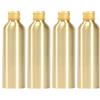 YANCAER 4 Pezzi 150ml Flaconi in Alluminio Dorato con Tappo a Vite - Contenitori Ricaricabili per Cosmetici, Oli Essenziali, liquides, huiles, cosmétiques, voyages et préparations DIY