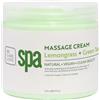 BCL Spa Lemongrass and Green Tea Massage Cream, 16 Ounce