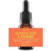 Artekas Innovation ACIDO GLICOLICO - 65% con L-ARGININA - 9,9% - Complesso Peeling Viso - Liquido - Soluzione Peeling Viso Professionale per Esfoliazione Delicata, Luminosità Della Pelle - 14g