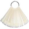 Zerodeko Colori per Unghie Bianco 50 Pezzi Display in Plastico Anello Facile da Usare e Portatile per Manicure e Pratiche di Nail Art
