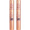 Maybelline New York Sky High Lash Sensational Mascara Colore Rose Gold Glitz Volumizzante e Allungante Finish Glitterato e Brillante Tenuta 24h Scovolino Flessibile con Glitter Oro Rosa - 2 Mascara
