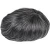 QRSTUVXZY Toupee Uomo Capelli Parrucca da Uomo in Pelle Sottile da 0,08 mm, 8x10 Pollici, Base in PU, con Veri Capelli Umani, con Passante a V(1B30)