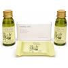 Hss S.r.l. LINEA CORTESIA OLIVA, n. 25 kit in organza già composti da: n. 25 Shower Gel 30ml., n. 25 Shampoo 30ml., n.25 Vanity Kit Astucciato, n.25 Saponette g.15! Totale 125 pezzi