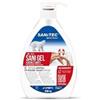 SANITEC igiene sicura 6xGEL IGIENIZZANTE MANI ALCOLICO SENZA RISCIAQUO ANTIBATTERICO Con Dispencer 600 ml 100% Made In ITALY …