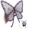 SEISAIDO Shinobu - Fermaglio per capelli da donna, in plastica, a forma di farfalla, accessorio per costume da donna