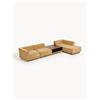 Westwing Collection Divano angolare componibile 4 posti con tavolino Colin