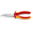 KNIPEX Pinza per meccanica - con becchi mezzotondi con tronchese (pinza a becchi di cicogna) cromata isolati con manici rivestiti in, 26 26 200
