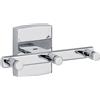 Tesa Klaam Gancio per Accappatoio da Bagno, Metallo Cromato Lucido, Autoadesivo, Tecnologia di Montaggio Adesiva, 61mm x 96mm x 47mm