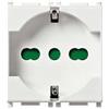Vimar 14210.AB Plana Presa 2P+T 16A univ. antibatterico, P40, 2M, bianco
