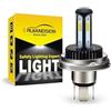 Ruiandsion Lampadina LED R2 P45T H5 AC/DC 12-24 V super luminosa gialla abbagliante anabbagliante LED lampadina per faro moto, non polarità