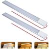 GOMETY 2 lampade LED da incasso da 12 V, 10 W, 168 LED, per camper con interruttore, 42 cm, 6000 K, 3 colori di luce, per auto, camper, camion, furgone, cucina, barca, bagno