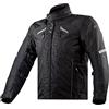 LS2 Serra Evo Giacca Tessile Moto Impermeabile, Nero, M