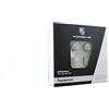 Porsche Orig. Porsche Coperture Valvole Argento/Stemma Bianco e Nero, Set Per Rdk-Sensoren