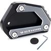 Modeer Per Suzuki V-Strom 650 650XT DL650 2004-2022 Moto CNC Supporto Piastra di estensione Cavalletto laterale Stand Pad vstrom 650 xt dl 650 vstrom650 accessorio (grigio)