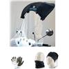 farbrothersonline COMPATIBILE CON SYM MIO 100 TETTINO CAPPOTTINA TETTO PROLUNGA PQ01 CON ATTACCO AL PARABREZZA SCOOTER,PROTEZIONE DA ARIA,ACQUA,SOLE,GRANDINE UNIVERSALE