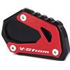 Modeer Per SUZUKI V-Strom 1000 1000XT DL1000 2014-2021 V-Strom 1050 1050XT DL1050 2019-2022 Cavalletto Cavalletto Laterale Ingrandire Prolunga Pad vstrom 1000 1050 xt Accessori (rosso)