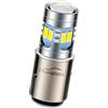 Ruiandsion BA20D - Lampadina LED per fari moto, 6-24 V, super luminosa, chipset 5730 12SMD, lampadine H6 per fari moto con abbaglianti anabbaglianti, colore: bianco
