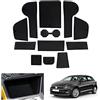 GAFAT 2018-2024 2025 V-W Polo MK6 Tappetini Antiscivolo, Polo 6 2023 Tappetini in Gomma per Console Centrale, Tappetini per Cuciture Porte, Compatibili con Accessori VW Polo MK6 (nero)