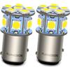 Ruiandsion 2pcs 1157 BAY15D LED Lampadina 6V Super Bright 5050 12SMD Chipset 6000K Bianco LED Lampadina di ricambio per luce di retromarcia Luce di retromarcia, non polarità