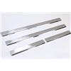 phil trade 4250957109660 Battitacco In Acciaio Inox Opaco 4 Pezzi Set Sottoporta Listelli