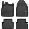 MOTOS Tappetini in gomma per auto adatto per Ford Fiesta VI 2008-2017 Migliorate il vostro comfort di viaggio con il tappetino antiscivolo per auto 3D.