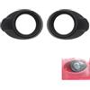 WUPEDI 2 pezzi, for Ford, for Focus, 3 Mk3 2011 2014 Accessori for auto Ont Fendinebbia Ame Testa modificata Copertura fendinebbia Decorativa ABS Cromata cornice fendinebbia per auto(Matte Black)