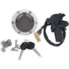TETARI Interruttore Accensione Per Kawasaki Per Ninja 250R EX250J 2008-2012 Interruttore Accensione Tappo Serbatoio Carburante Chiave Di Blocco Della Sella