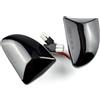 Generic Indicatore laterale sequenziale segnale lampeggiante sequenziale ambra LED luce ripetitore lampada di ricambio per Smart Fortwo 451 MK1 & MKII 2007-2015 (nero)