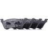 RIDEX 402B0166 Set d'assale Kit pastiglie freni Posteriore con clip pistone con lamierino anticigolío Compatibilità con JEEP CHEROKEE KJ